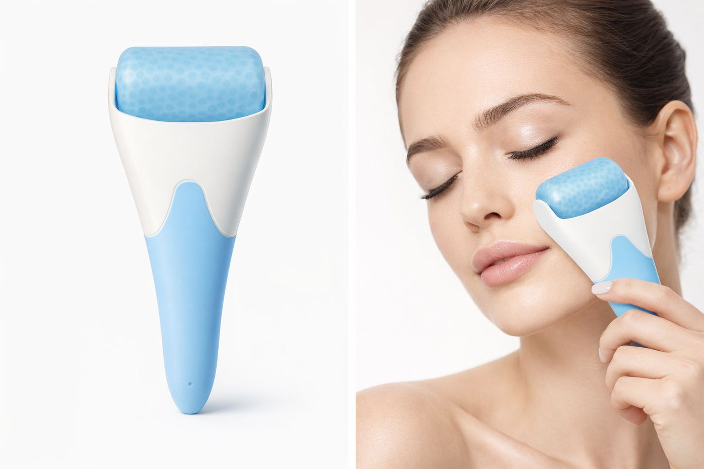 Ice Roller Viso Rinfrescante - Effetto ghiaccio tonificante, sgonfia e rilassa la pelle